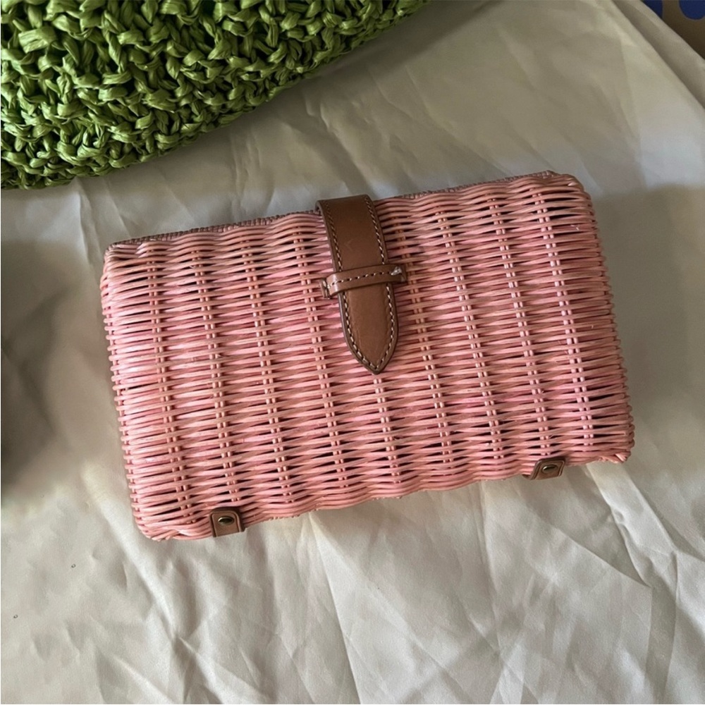 J.Crew Rattan Clutch